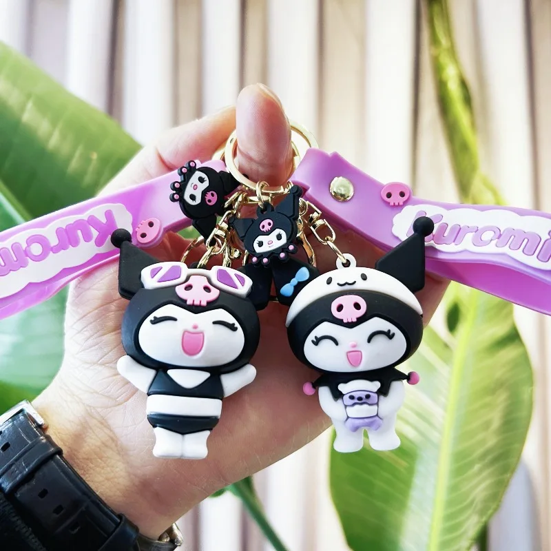 Sanrio Kuromi Keychain Car Pendant Backpack Pendant Best Friend Decoration Accessories Kawaii Zipper Decoration Birthday Gift