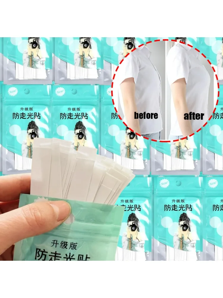 Femmes anti-dérapant Invisible corps sûr Double face bande robe chemise peau adhésif autocollant bandes Anti-nu clair Lingerie bande