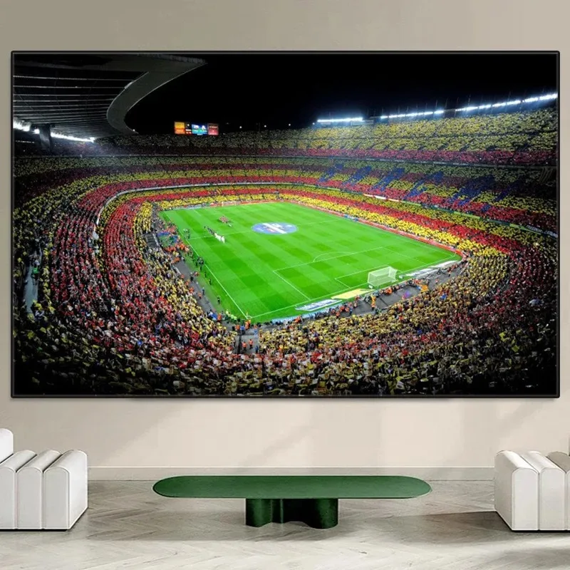 Póster del estadio de fama mundial, imágenes artísticas de pared de Santiago Bernabeu Camp Nou Philips, lienzo impreso en HD, pintura para decoración del hogar y la sala de estar