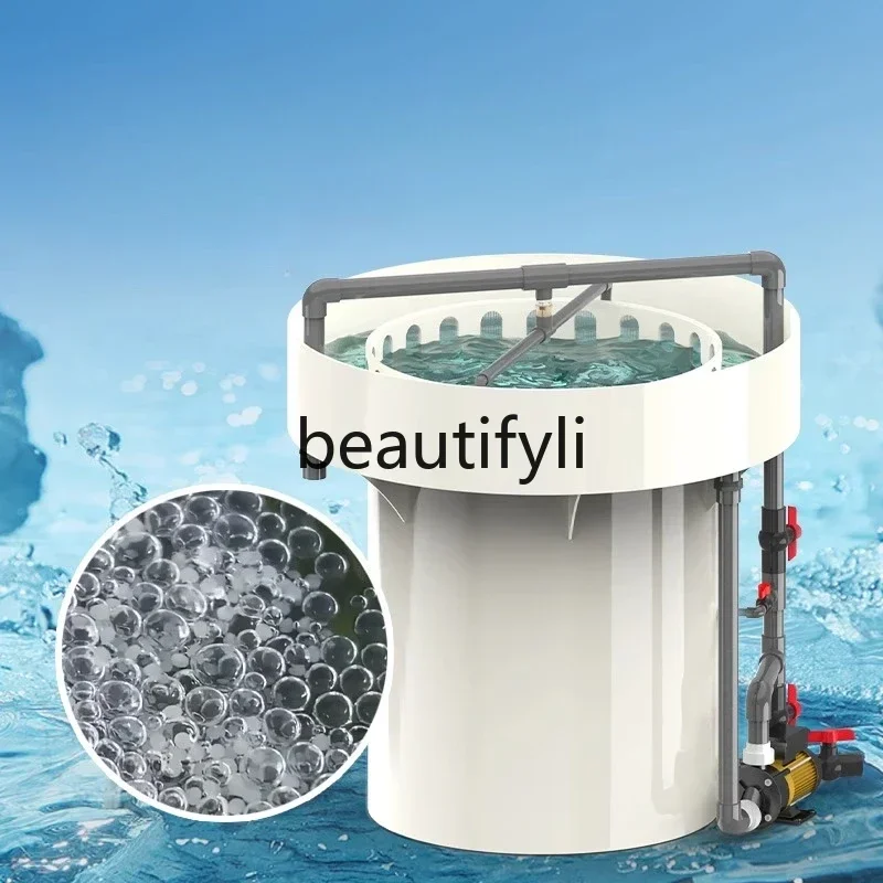 03.Fish Hatchery Bucket Aquatic Fisheries Breeding Equipment Circulating Water High-Density Breeding PP Round Bucket
