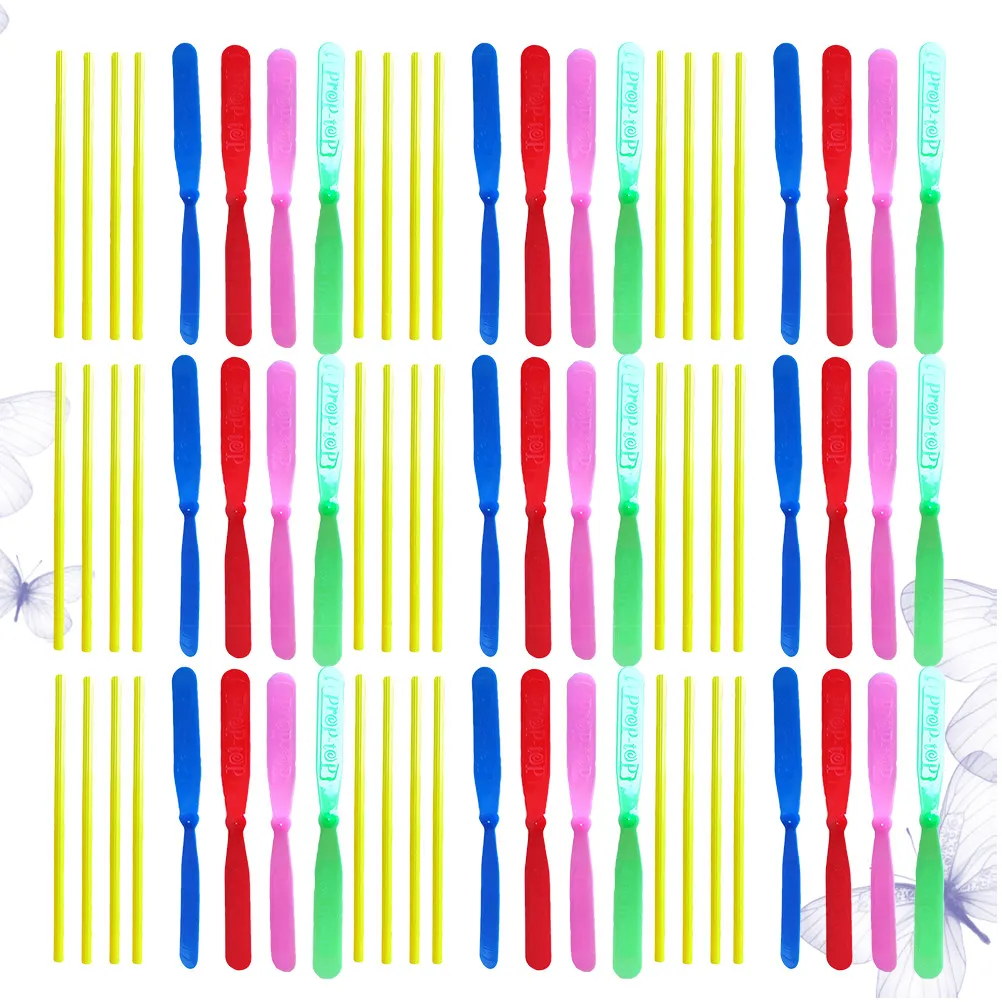 100Pcs Dragonfly Toy Flying Launchers Simple Fun Parent-child Interaction Outdoor Activity Kids Backyard Play