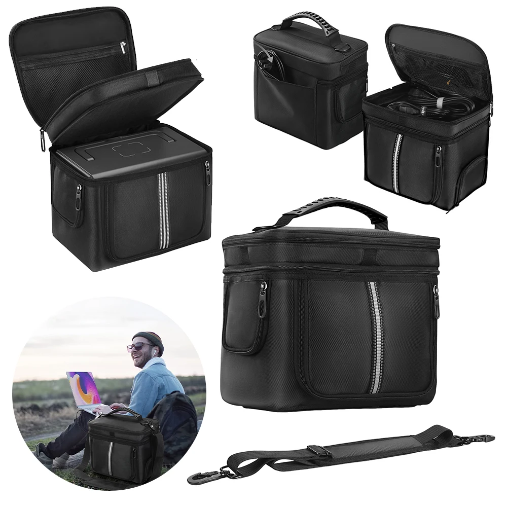 Power Station Travel Bag Waterproof Power Station Storage Case Protective Pouch for BLUETTI Solar Generator EB3A 268Wh LiFePO4