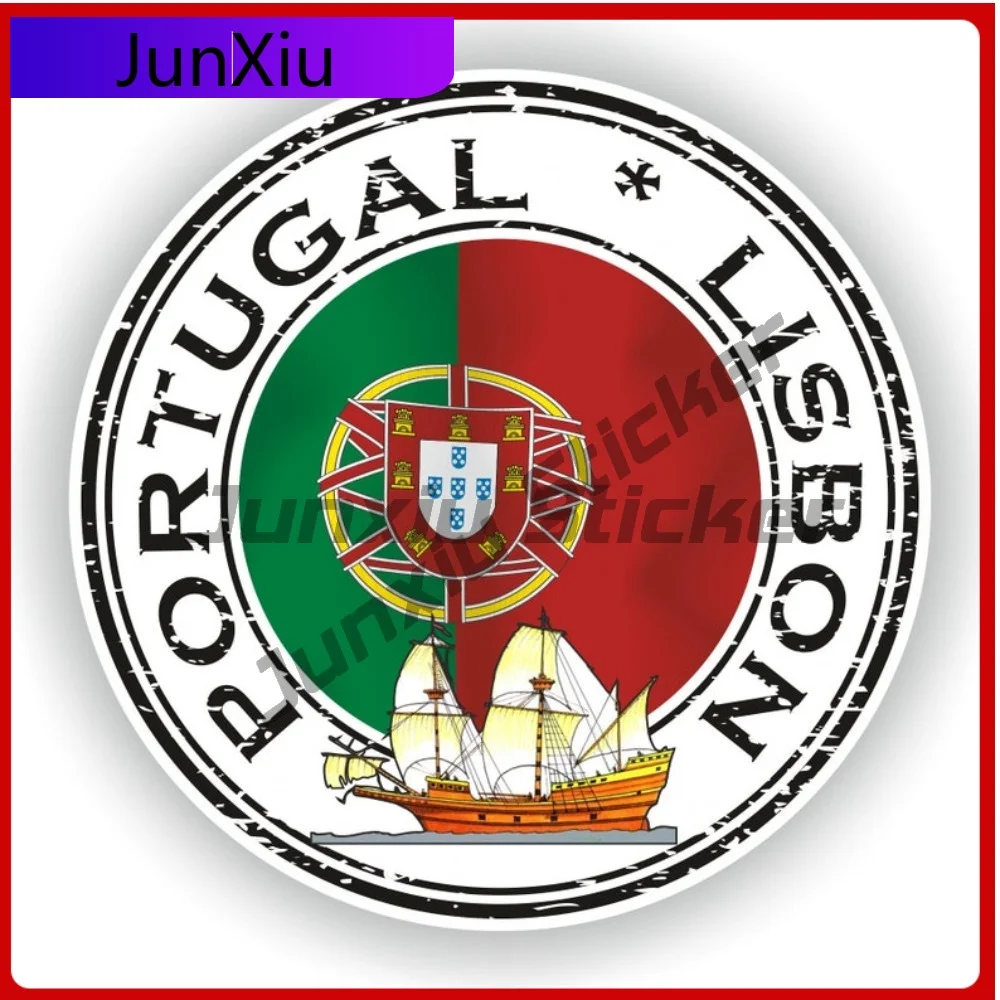 

Portugal Lisbon 02 Seal Sticker Round Flag Creative Waterproof Vinyl Decal Decoration for Phone Bumper Guitar Truck Window
