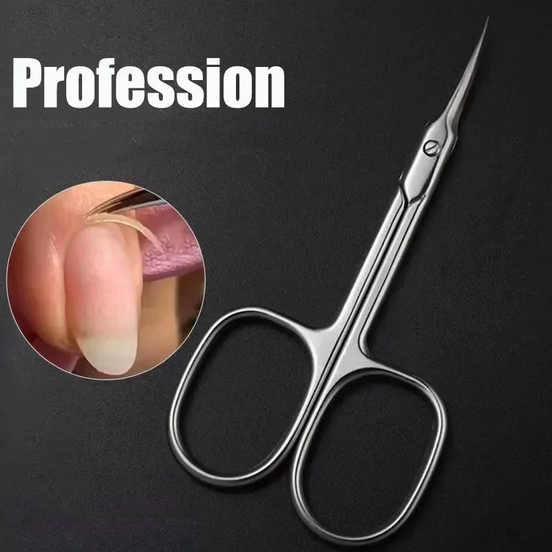 

Cuticle Scissors Nail Cuticle Clippers Trimmer Dead Skin Remover Stainless Steel Professional Nail Art Tool