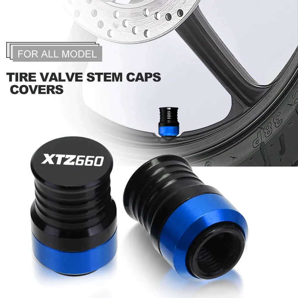 

For YAMAHA XTZ660 XTZ 660 1991-2014 2013 2012 Motorcycle Accessorie Aluminum Wheel Tire Valve Stem Caps Airtight Cover Universal