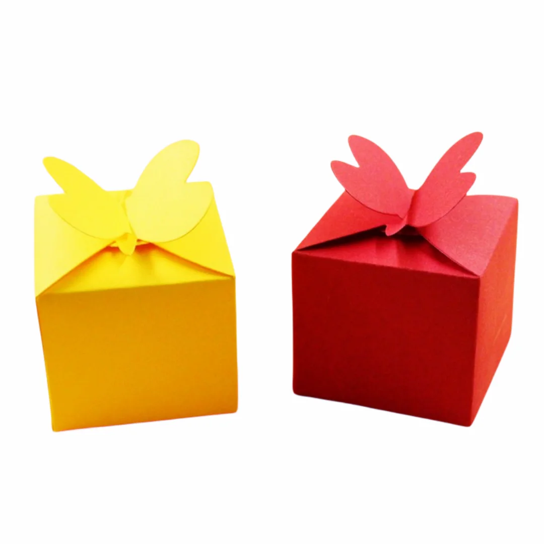 YINISE Butterfly Gift Box Metal Cutting Dies Scrapbooking Stencils DIY Cards Decoration Embossing Folder Die Cuts Template