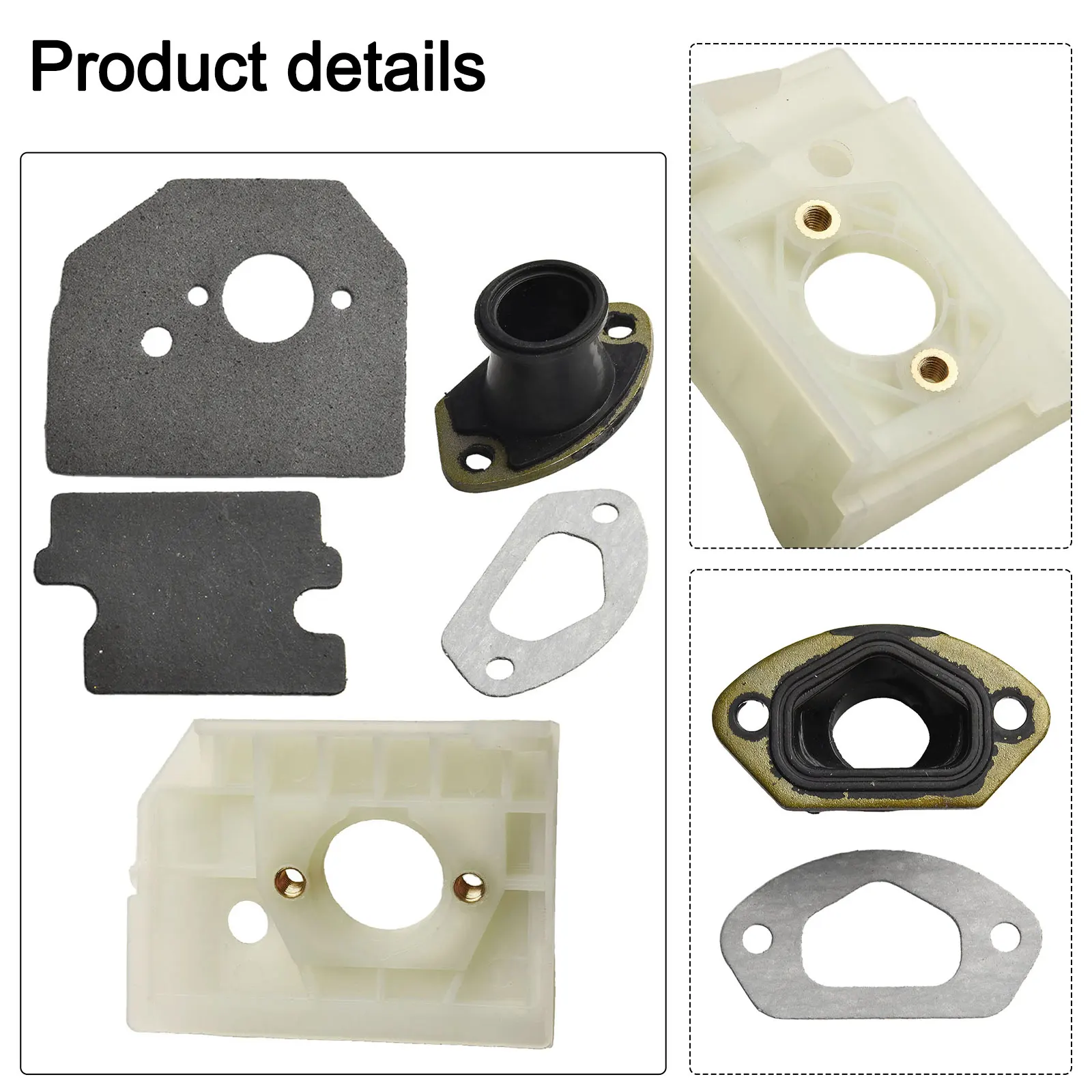 Carburetor Assembly Featuring Bracket Gasket and Internal Guide Gaskets for 4500 5200 5800 and 45CC 52CC 58CC For Chainsaws