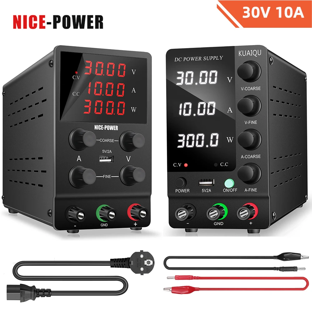 

Switching Regulator Bench Power Supply Adjustable 30V 10A DC Lab Power Supplies Current Stabilizer For Drone Charging 110V/220V