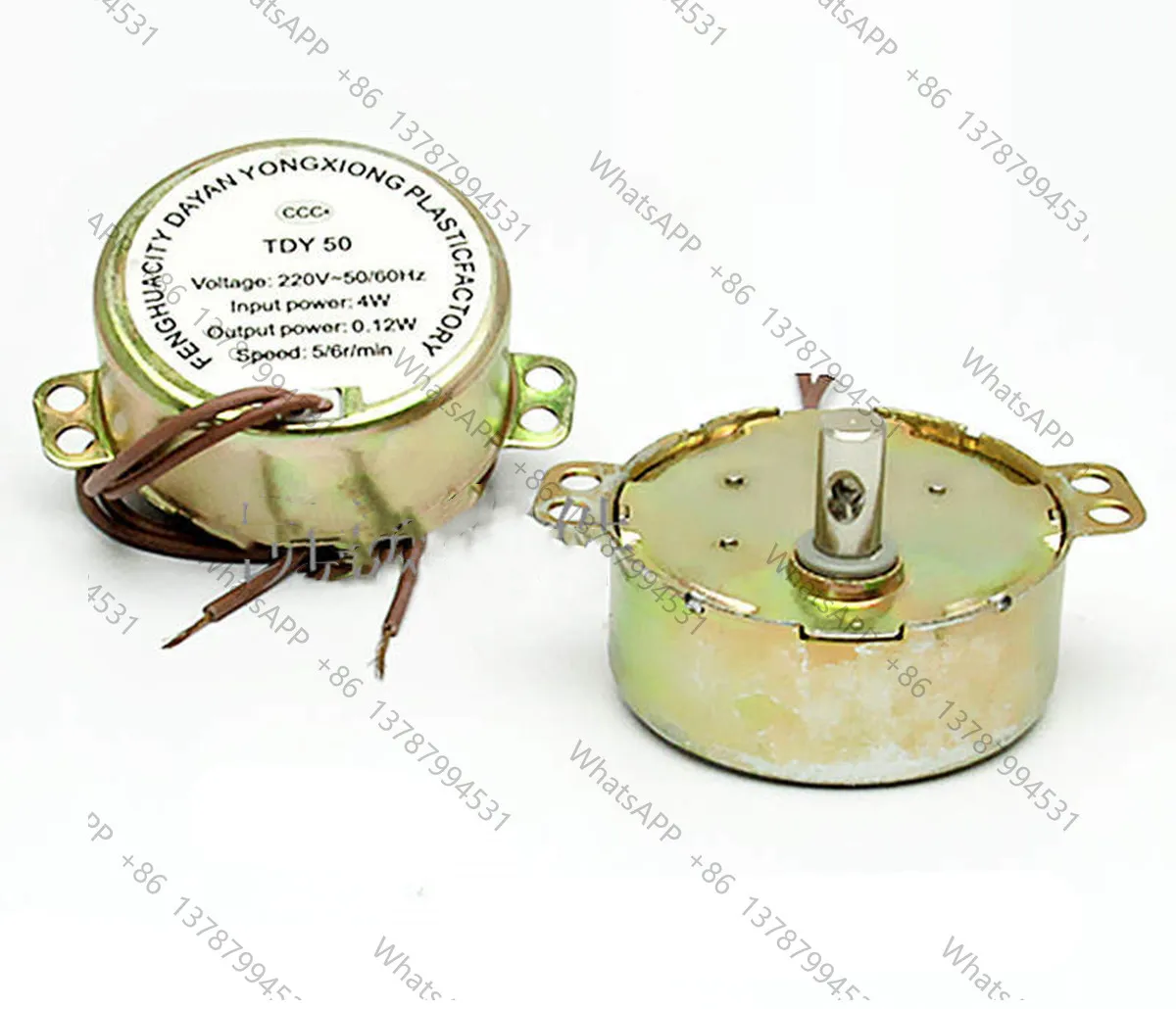 TDY50 Round Synchronous Motor 2.5r/min 5/6RPM Speed AC 220-240V for Electric Heaters