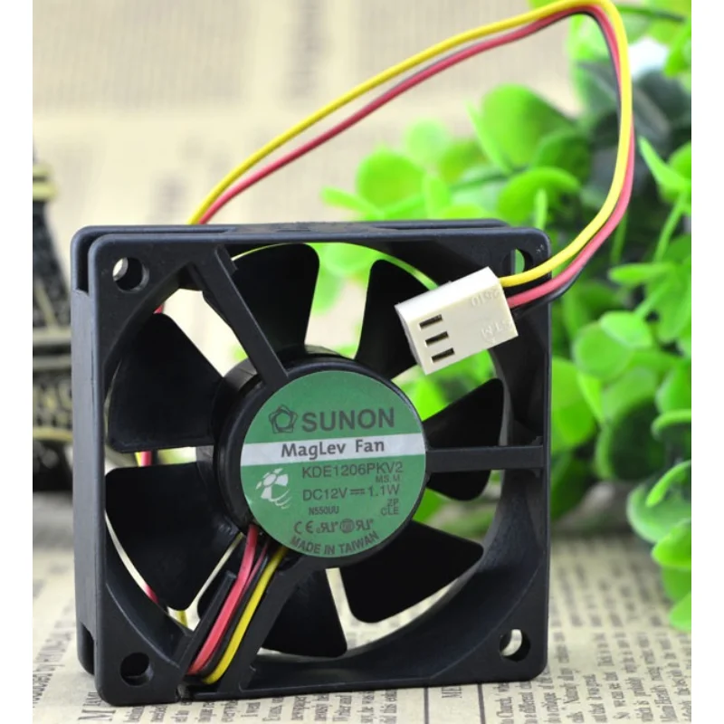 

New Cooling Cooler Fan for TAIJUN KDE1206PKV2 12V 1.1W 6020 3-wire ultra-silent fan 6CM