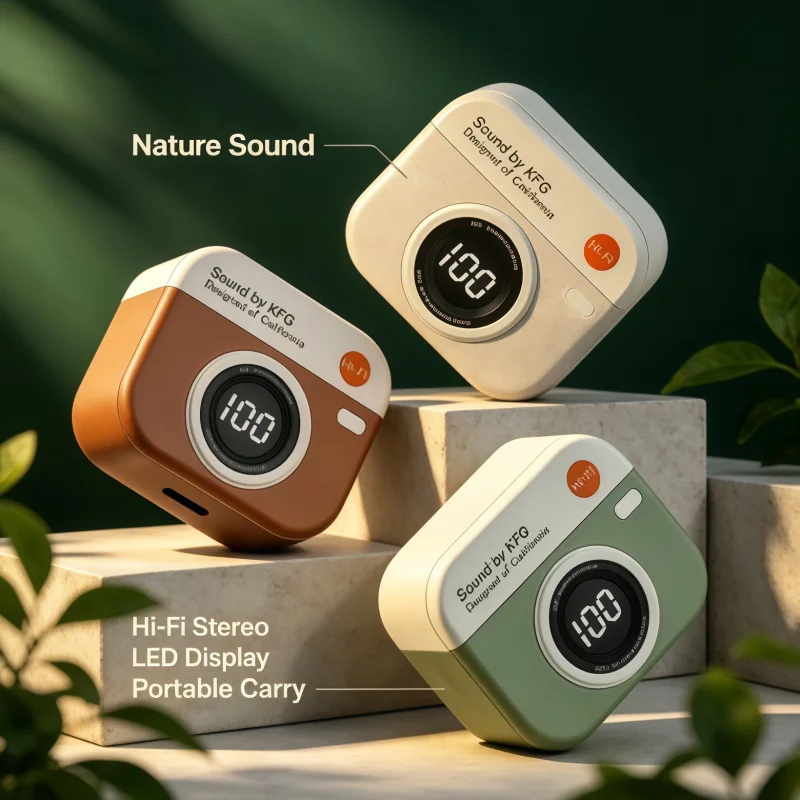 Vintage Style Wireless Earbuds LED Power Display Charging Case Comfortable In-Ear Bluetooth Earphones for Daily Commute Travel
