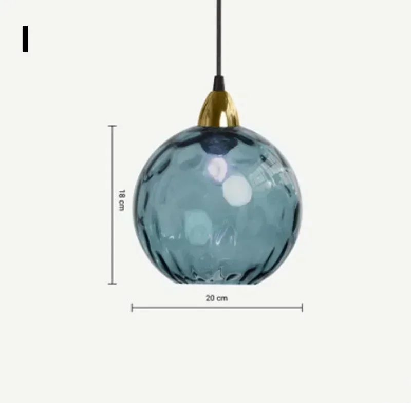 Moderne hanglamp met Scandinavisch gekleurd glas, kroonluchter voor woonkamer, eetkamer, slaapkamer, kamerdecoratie, huisdecoratie