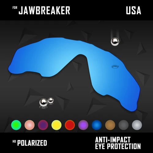 Imagen 1 del producto Reemplazos de lentes OOWLIT para gafas de sol Oakley Jawbreaker OO9290 de 31 mm y Jawbreaker Asian Fit OO9270 polarizadas-multicolores