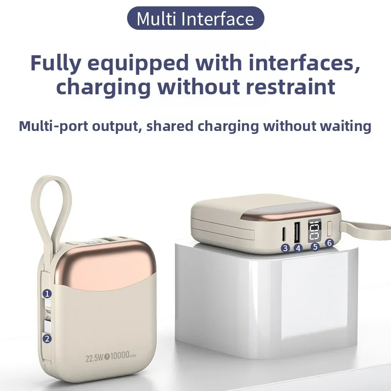 CCC Chinese Certification 10000mAh Mini Power Bank 66W Fast Charge