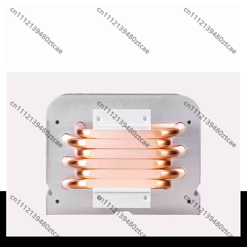 400W High‑Power LED Light Heat Sink,6 Pcs Pure Copper Heat Pipe,Aluminum Base Cooling Fin for Stage Light