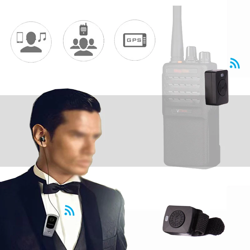 

Security Personnel Walkie Talkie Bluetooth Headset Wireless Headphones Wear Clip Earpiece Sport Earphone For Motorola HYT ABELL