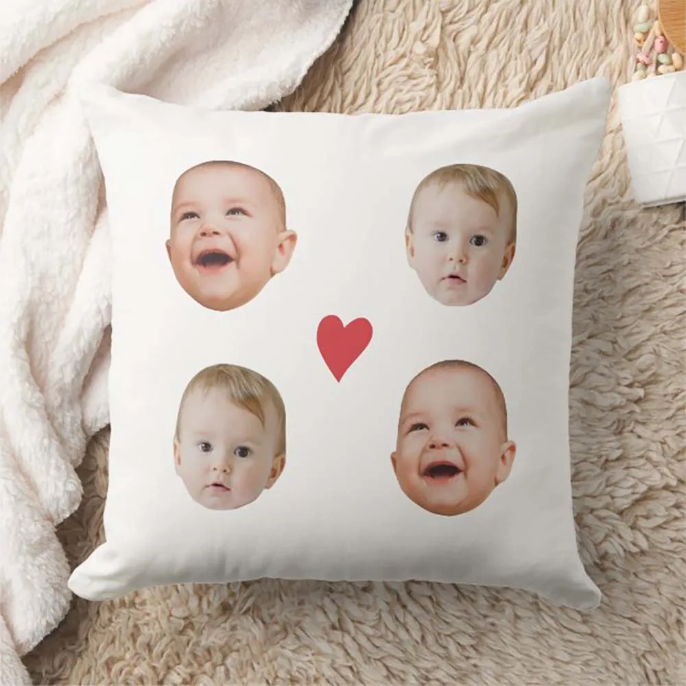 Custom Baby Girl Boy Head Name Pillow,Funny Human Portrait Pillow,Personalized Person Pillow,Memorial Gift,Lover Gift