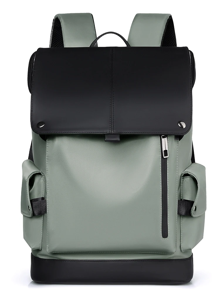 

New Busin Men's Bapa Large Capaci Travel Cuter Bag Workwear Functional Bag Trendy Leather Film Double oulder Bag