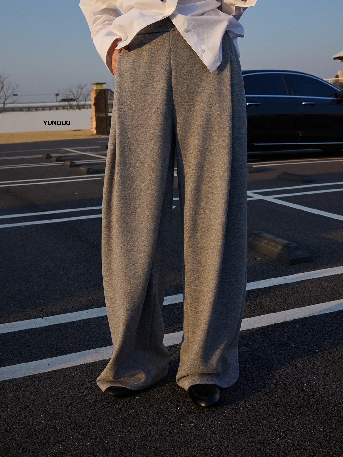 

Jieji Zhang High Waist Loose Fit Casual Pants Women's Color Wide Leg Pants Spring Collection Comfortable Casual Trousers