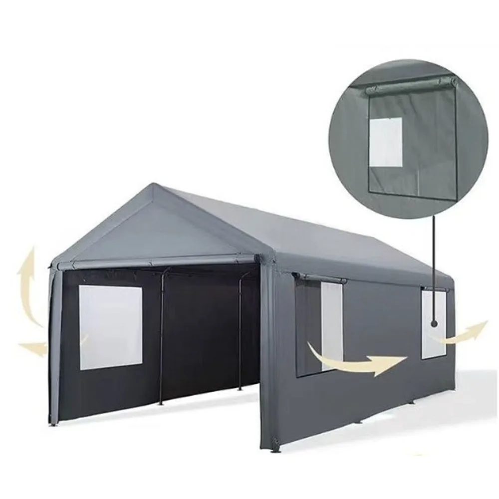 All-season Car Sunshade Parking Shed Suitable for Parking Cars Motorcycles and Other Items  Easy To Assemble  Sturdy and Durable