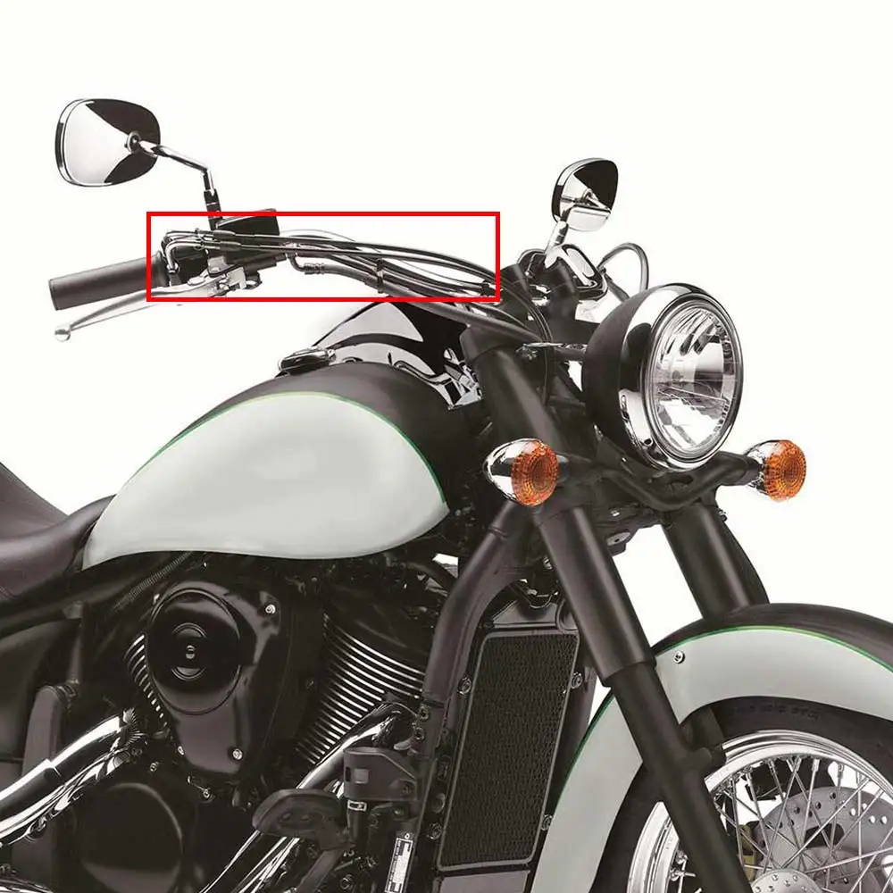 Black Motorcycle Throttle Cable Line For Kawasaki VULCAN 900 VN900 CLASSIC/LT 2006-2018 Steel Wire Accelerator Cable, 1 Pair