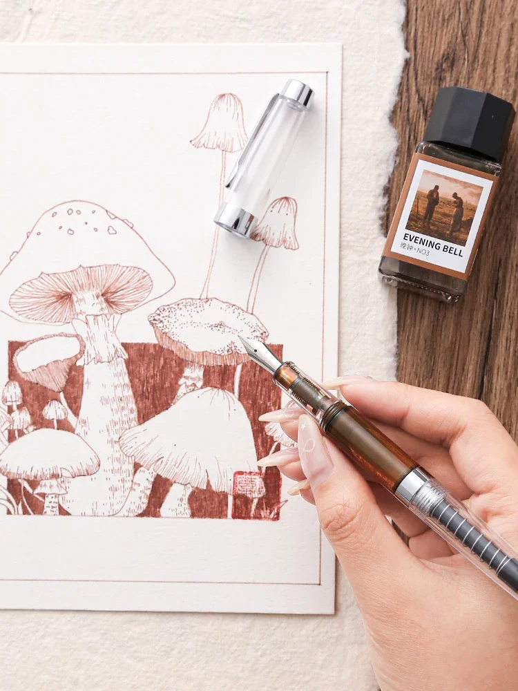 

Tromal Fountain Pen EF Nib Drawing Pen for Watercolor Sketch Fine Line Painting Office School Supplies Stationery Art Tool