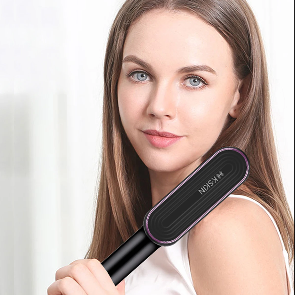 Hot Comb Curling 30s Fast Heating Anti-Scald Multi-speed Electric Straightening Fashion Style Iron Hair Brush Tool Dropshipping