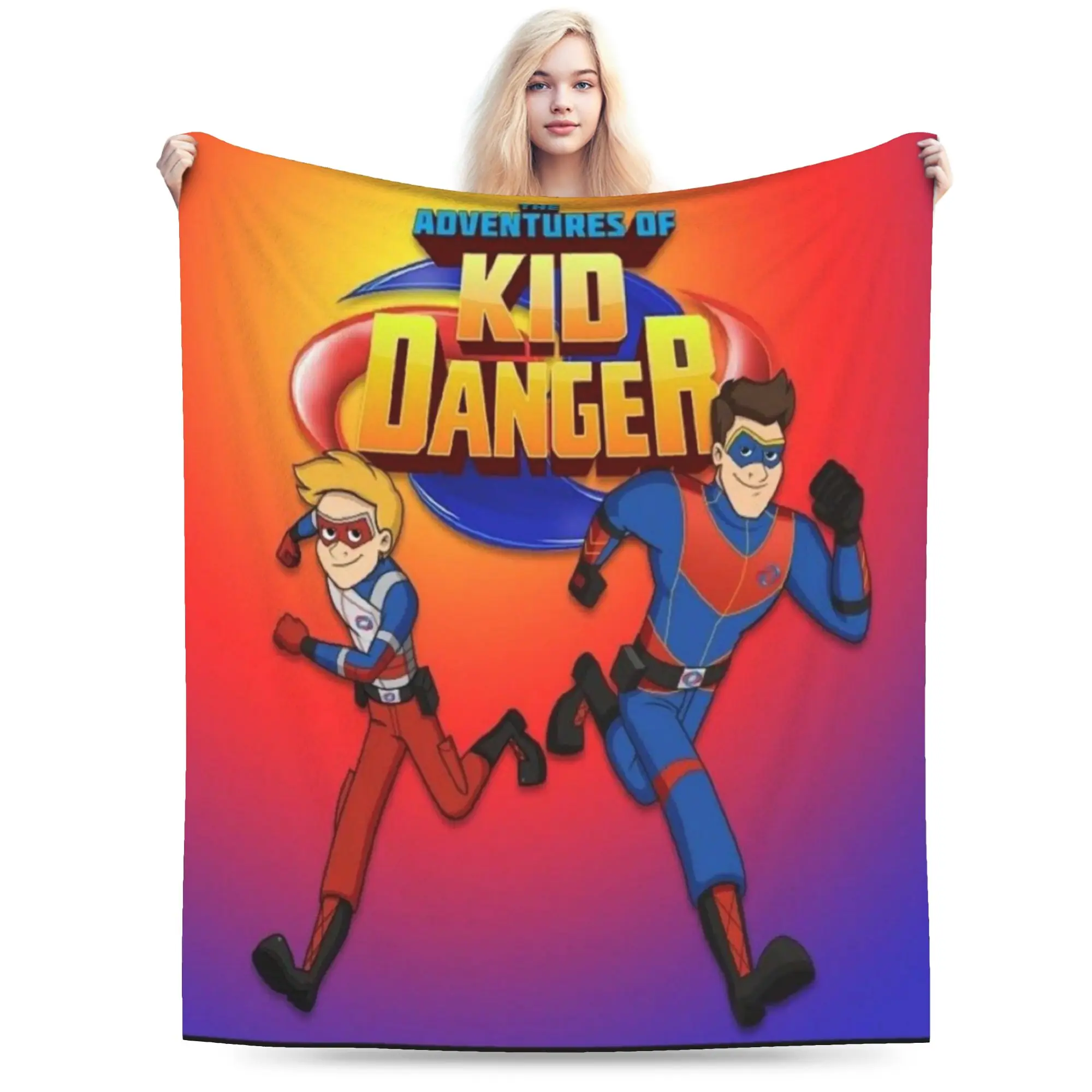 Cozy Captain Henry And Kid Danger  Blanket Merch Bed Decorative  Throw Blankets Warm Flannel for Couch