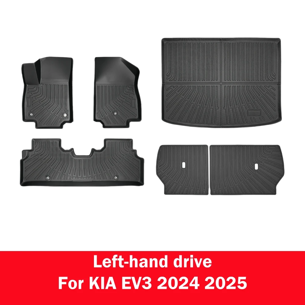 TPE-Fußmatten für den Kia EV3 2024, Allwetterschutz, Bodenmatte, Kofferraummatte, 2024 2025 – Detail 9
