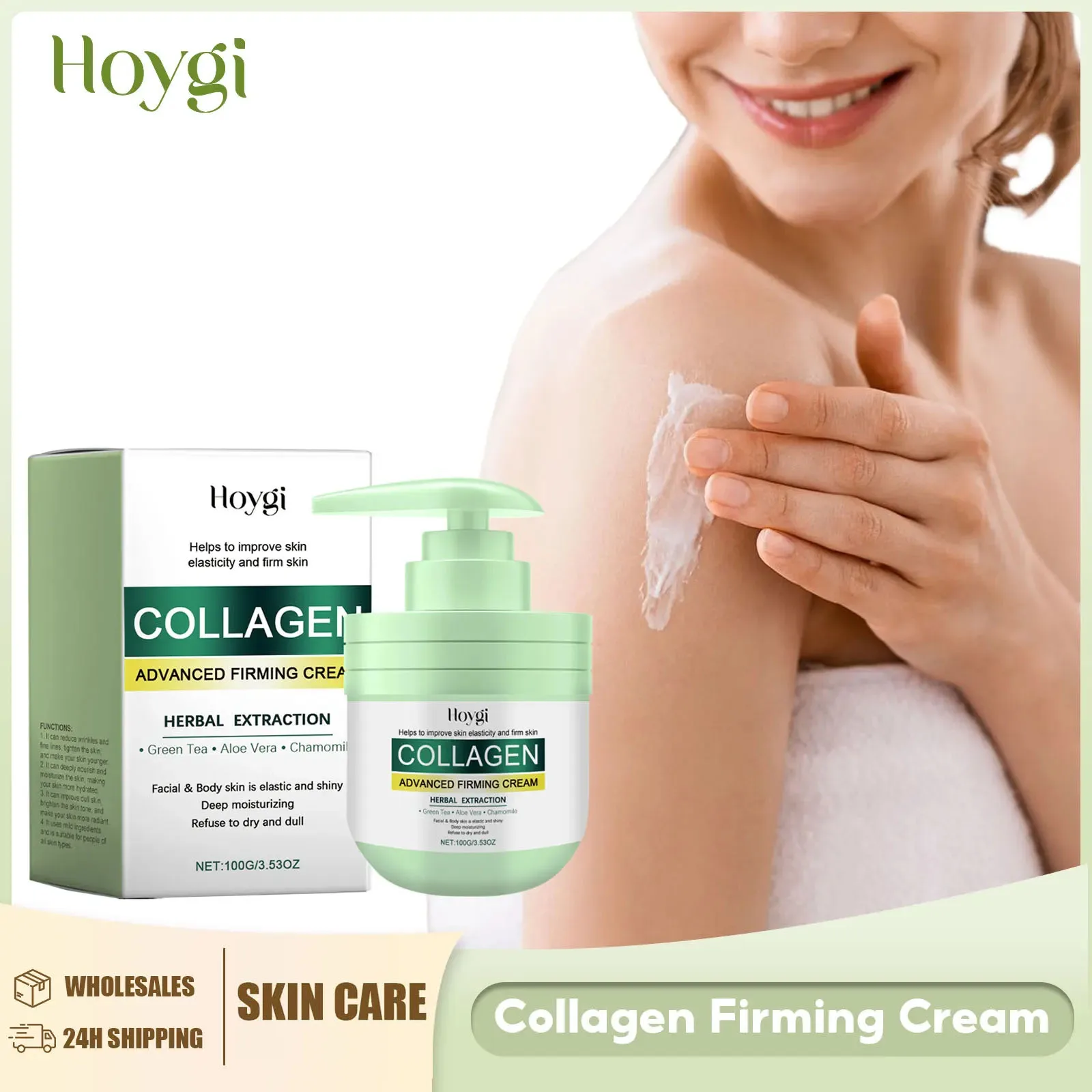 Collagen Body Cream Fade Fine Lines Increase Skin Elasticity Firming Skin Reduce Dark Spots Even Skin Tone Anti Acne Body Lotion