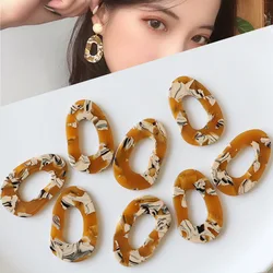 10 Stuks Luipaard Hanger Bedels Acryl Holle Hanger Connectoren Handgemaakte Ketting Oorbellen Diy Sieraden Maken Bevindingen