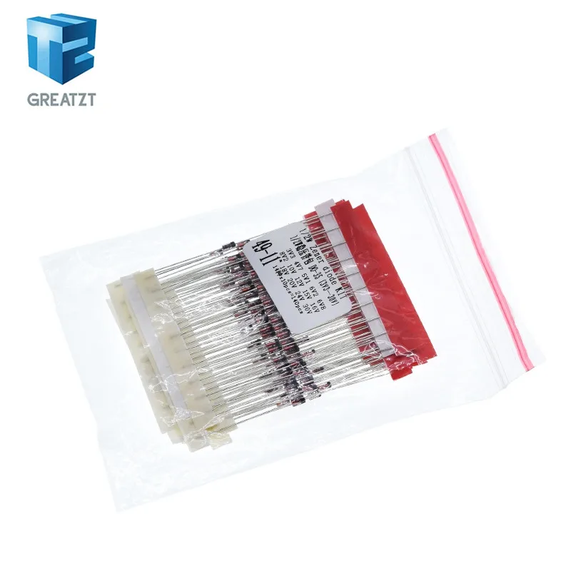 GREATZT 1BAG=140PCS 1/2w 0.5W Zener Diode 3.3-30V 14values*10pcs=140pcs Assorted Assortment Set New electronic diy kit