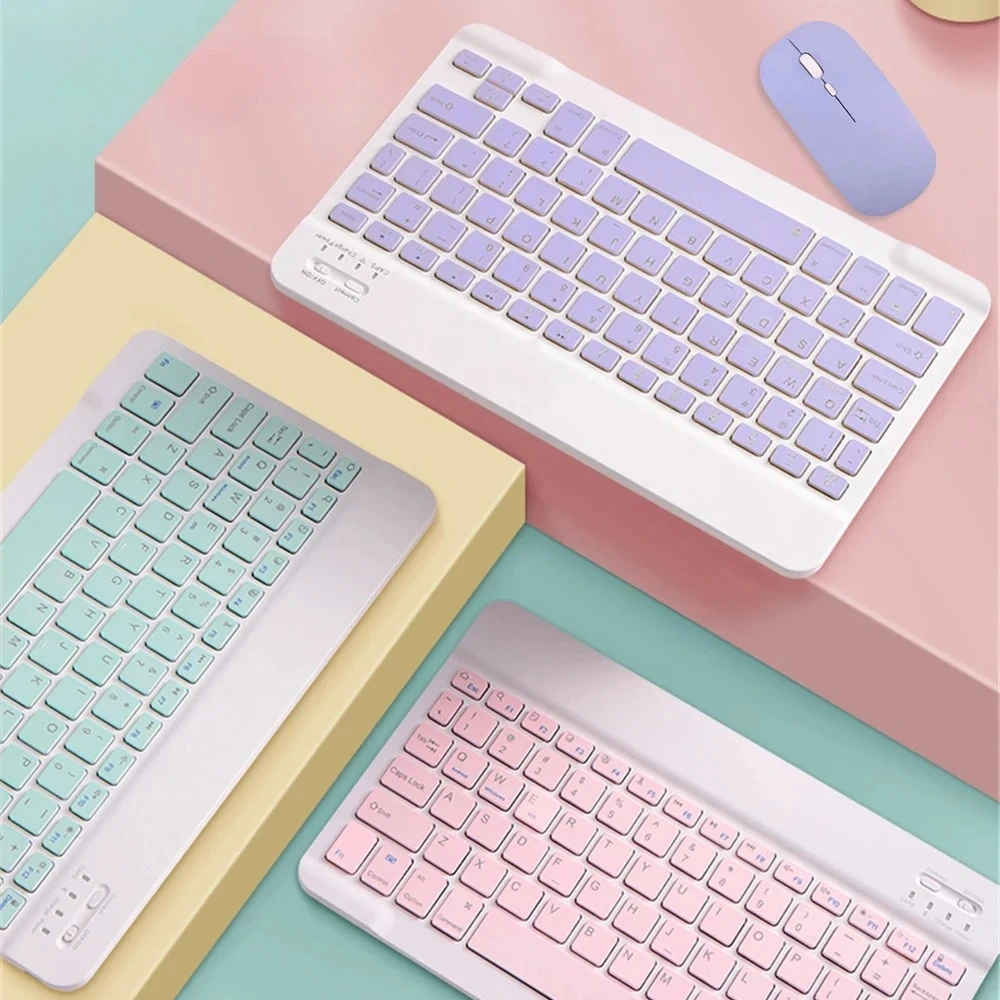 

Bluetooth Keyboard and Mouse For iPad Xiaomi Samsung Huawei Phone Tablet Slim Mini Wireless Keyboard For Android IOS Windows