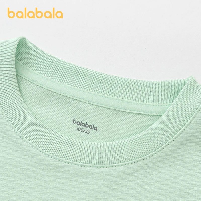 Balabala abbigliamento per bambini neonati t-shirt manica corta strato Base 2024 estate nuova collezione bambini gilet in puro cotone Trendy