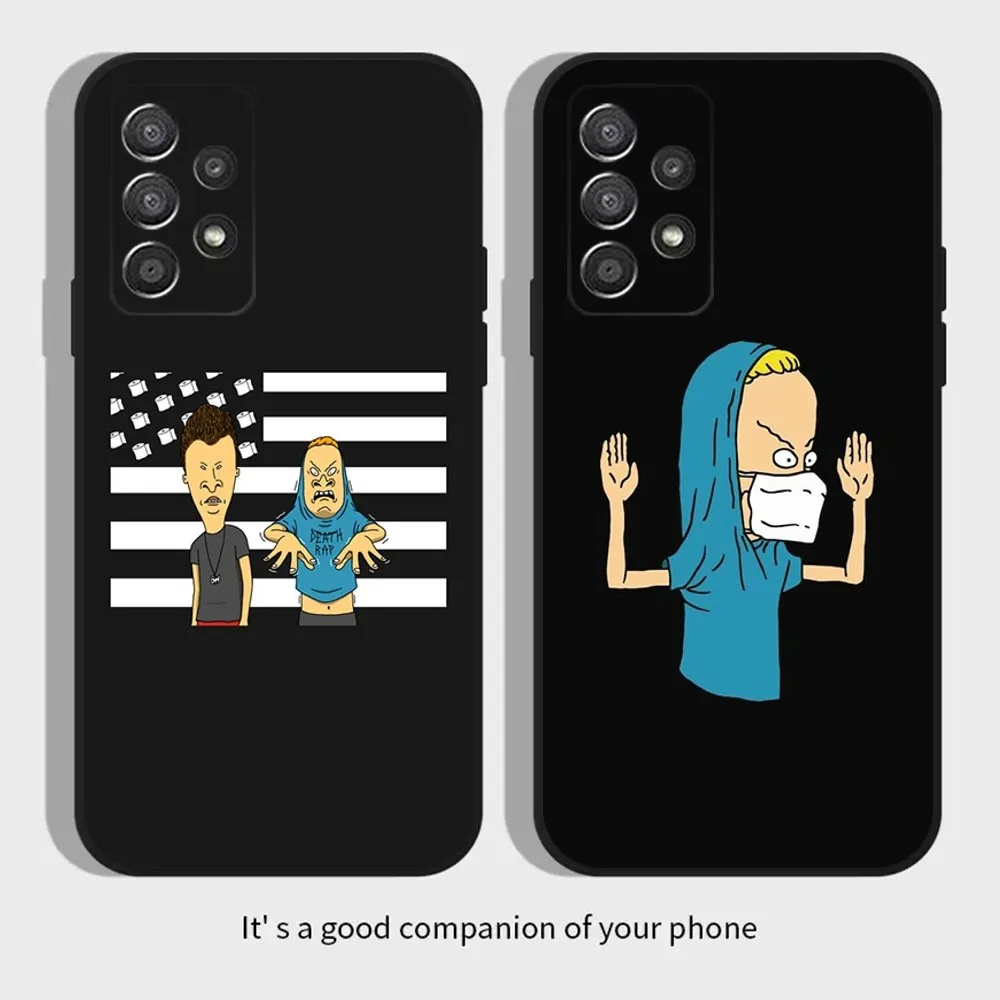 Beavis and Butt-Head Phone Case For Samsung Galaxy A13,A21s,A22,A31,A32,A52,A53,A71,A80,A91 Soft Black Cover