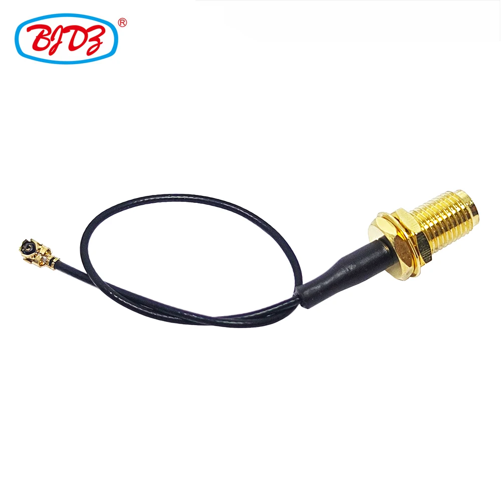 Free Shipping 10PCS 13cm 1.13 Cable Assembly SMA Female Bulkhead to UFL Connector