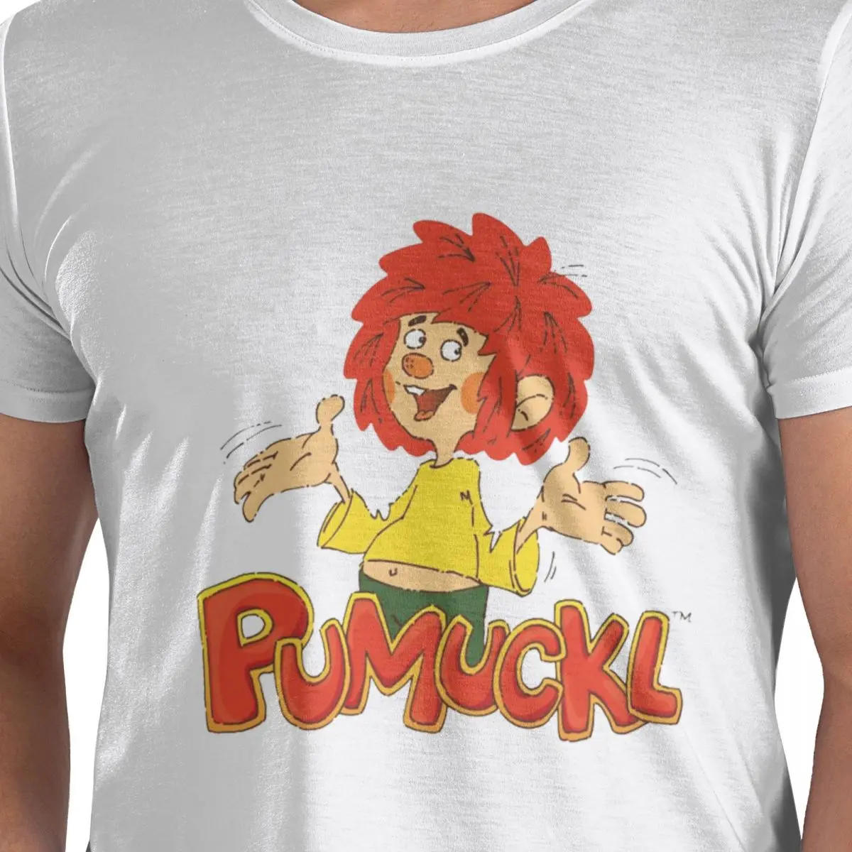 

Футболка Pumuckl из 100% хлопка, мужские модные футболки, мужские футболки с круглым вырезом и коротким рукавом, S-6XL