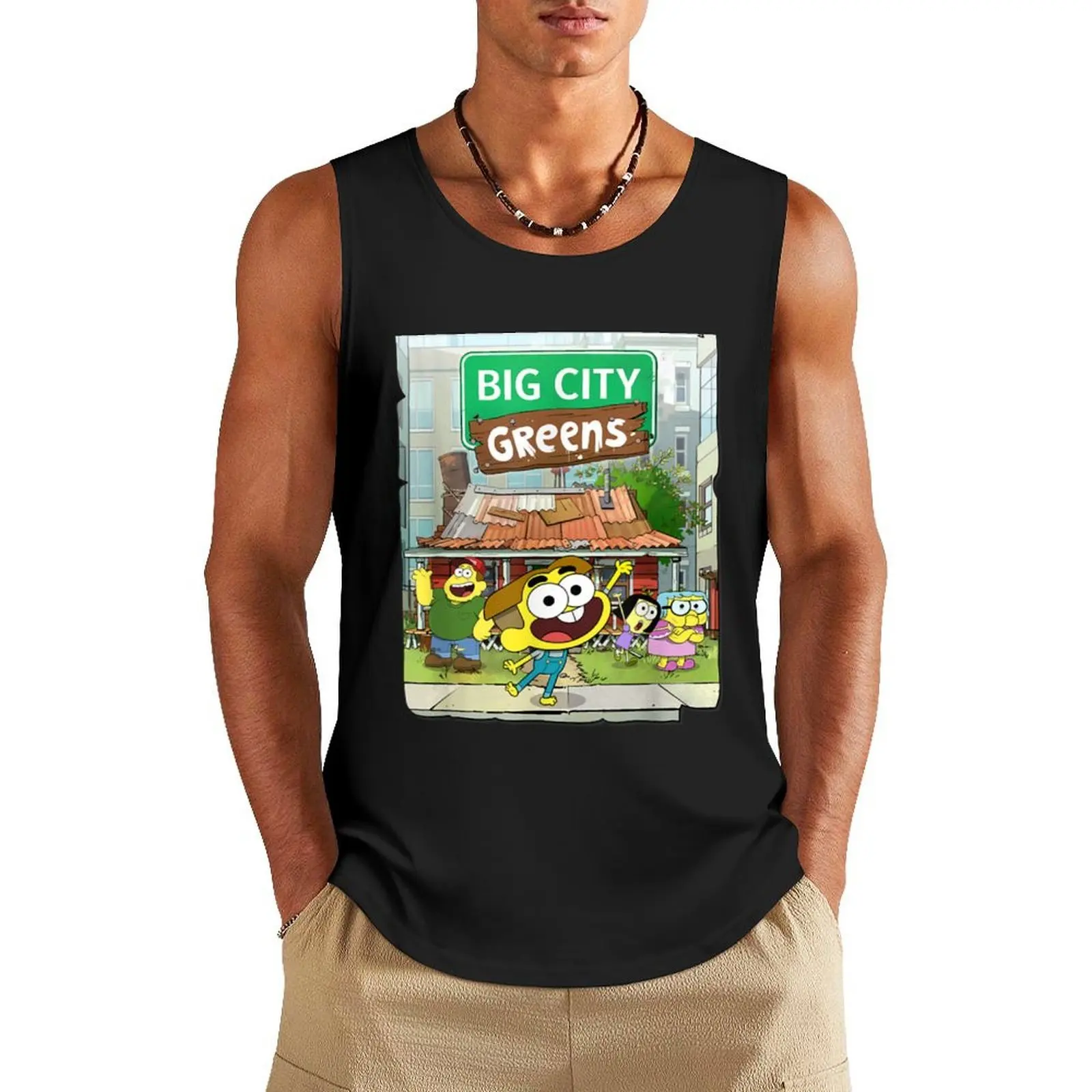 

Big City Greens a Big City Greens Tank Top bodybuilding t-shirt sleeveless shirt man gym t shirt Gym wear