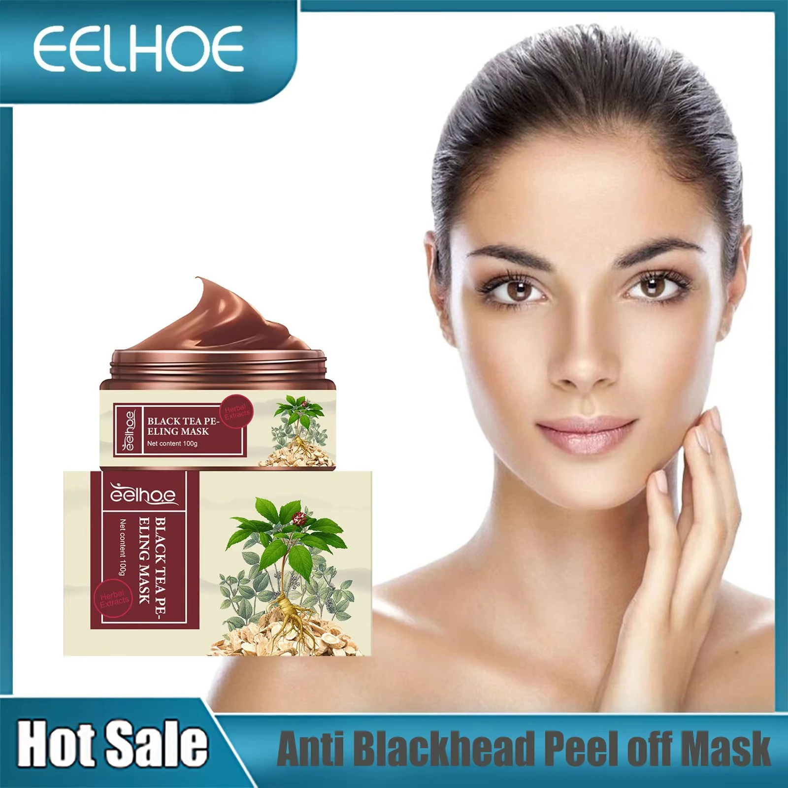 

Anti Blackhead Peel off Mask Oil Control Gentle Exfoliating Shrink Pores Remove Acne Moisturizing Deep Cleansing Face Mask 100g