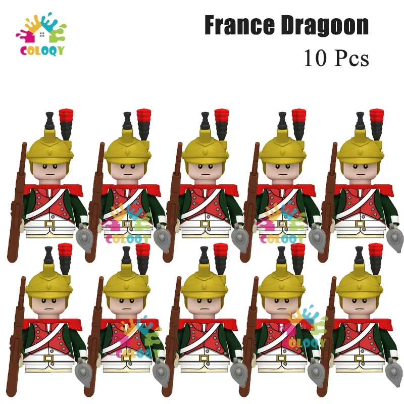 COLOQY Kinderspielzeug 22/10 Stück Napoleonische Kriege Militär General Soldat Bausteine Imperial Navy Figuren Spielzeug für Kinder Geburtstagsgeschenke 5