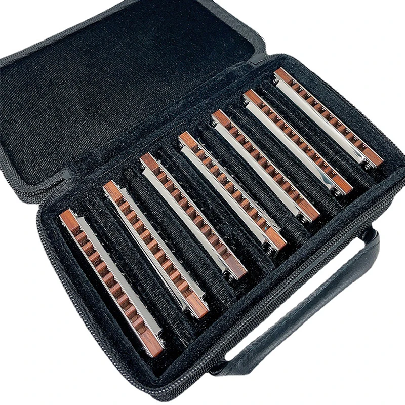 

Easttop PRO10 wood comb set for 7 keys Harmonica, Diatonic Blues Harmonica For Adults, Professional Player and Students