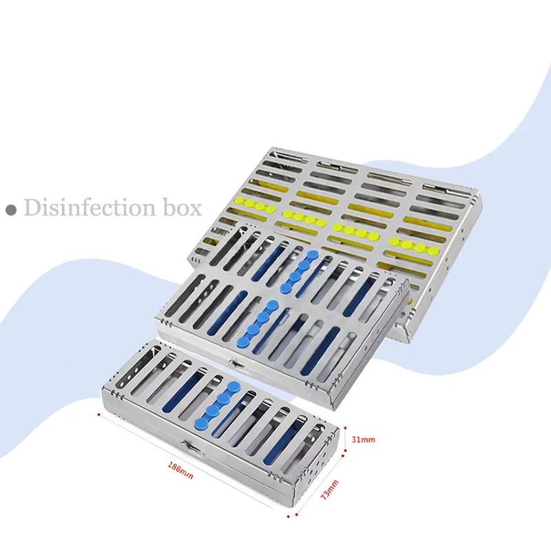 

Disinfection Box Stainless Steel den tal Instrument Tray with 20/10/5 Holes