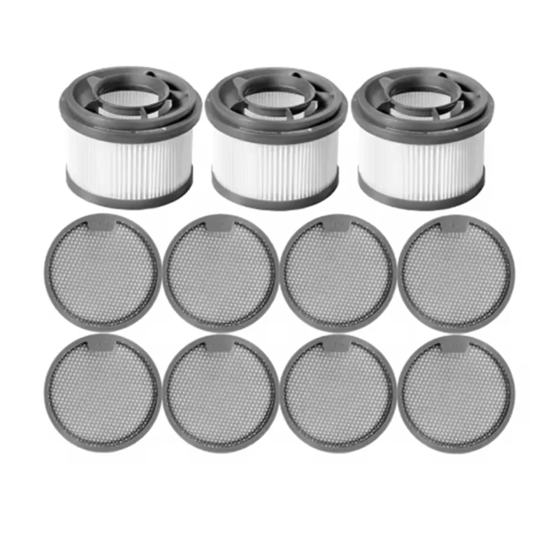 สําหรับ Dreame T10 / T20 / T20 Pro / T30 / T30 Neo / R10 / R10 Pro / R20 สูญญากาศด้านหน้ากรองและด้านหลังกรองผ้าฝ้าย Kit-A77G