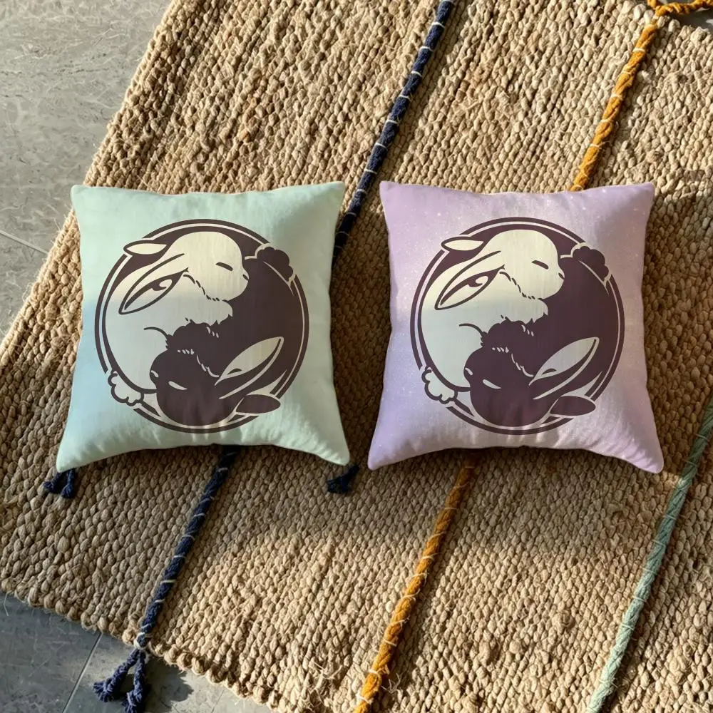 Cushion Cover Natural Linen Pillowcase Set, All-in-One Decor for Sofa, Bedroom & Chair P-Same Color Gradient Print