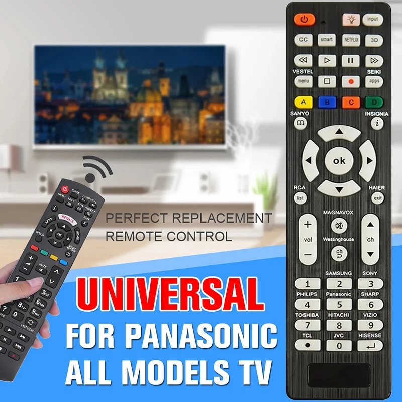 RCG008 Universal Remote for Samsung for Sony for LG for Toshiba for Philips TV Remote Control (All Models) Compatible With Light