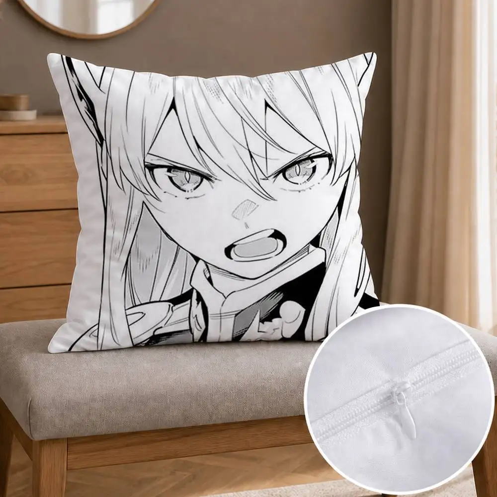 Manga Chained Soldier Double-sided Printed Square Decorative Cushion Cover for Sofa Living Room Home Decor