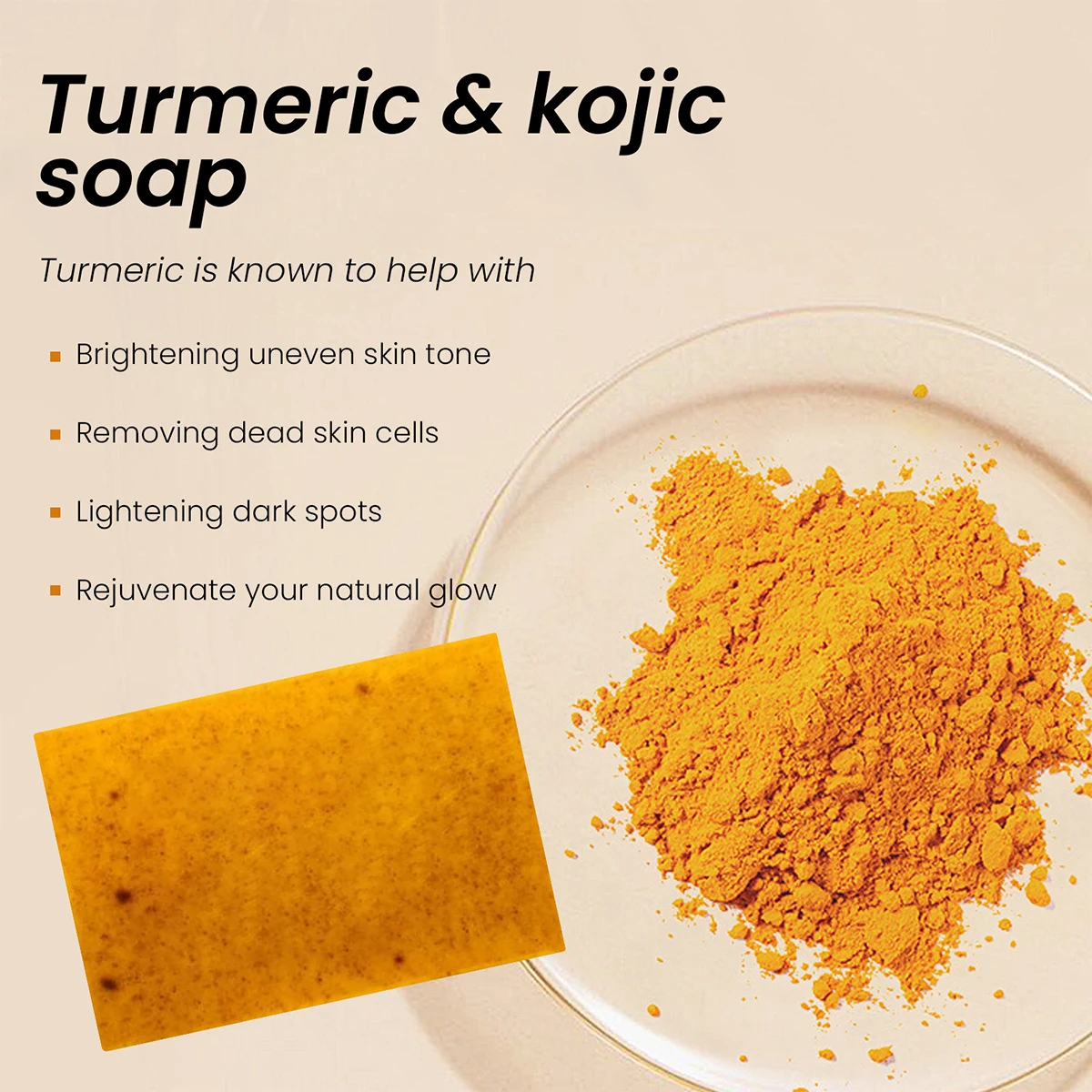 Turmeric Soap Face Cleansing Anti Acne Whitening Skin Lightening Face Remove Pimples Lightening Ginger Handmade Soap 100g