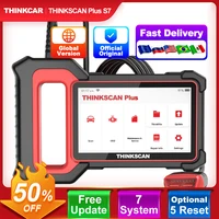 THINKCAR-escáner THINKSCAN PLUS S4 S7 OBD2, ECM, ABS, SRS, TCM, sistema BCM, reinicio opcional, Wifi, actualización gratuita, herramientas de diagnóstico de coche