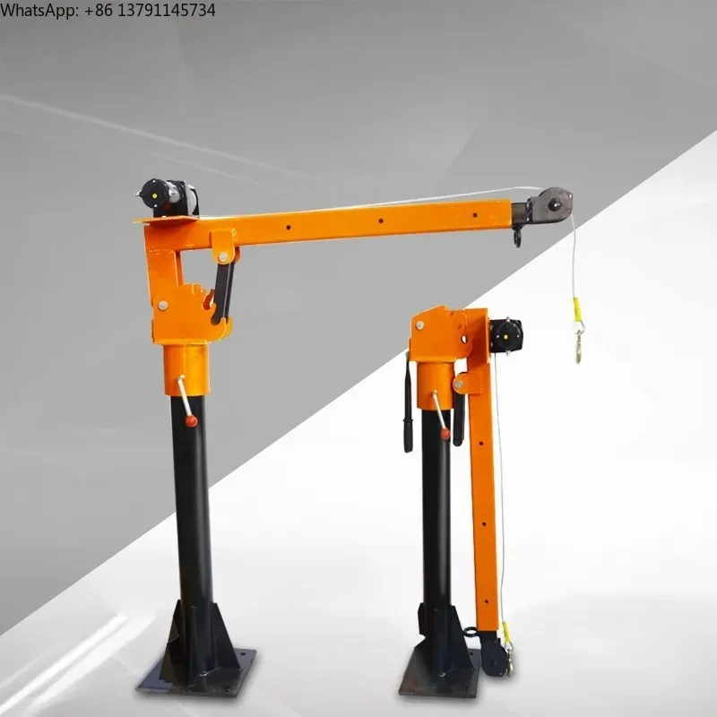 

Vehicle crane outdoor household hydraulic electric small cantilever 360 degree lifting hoist