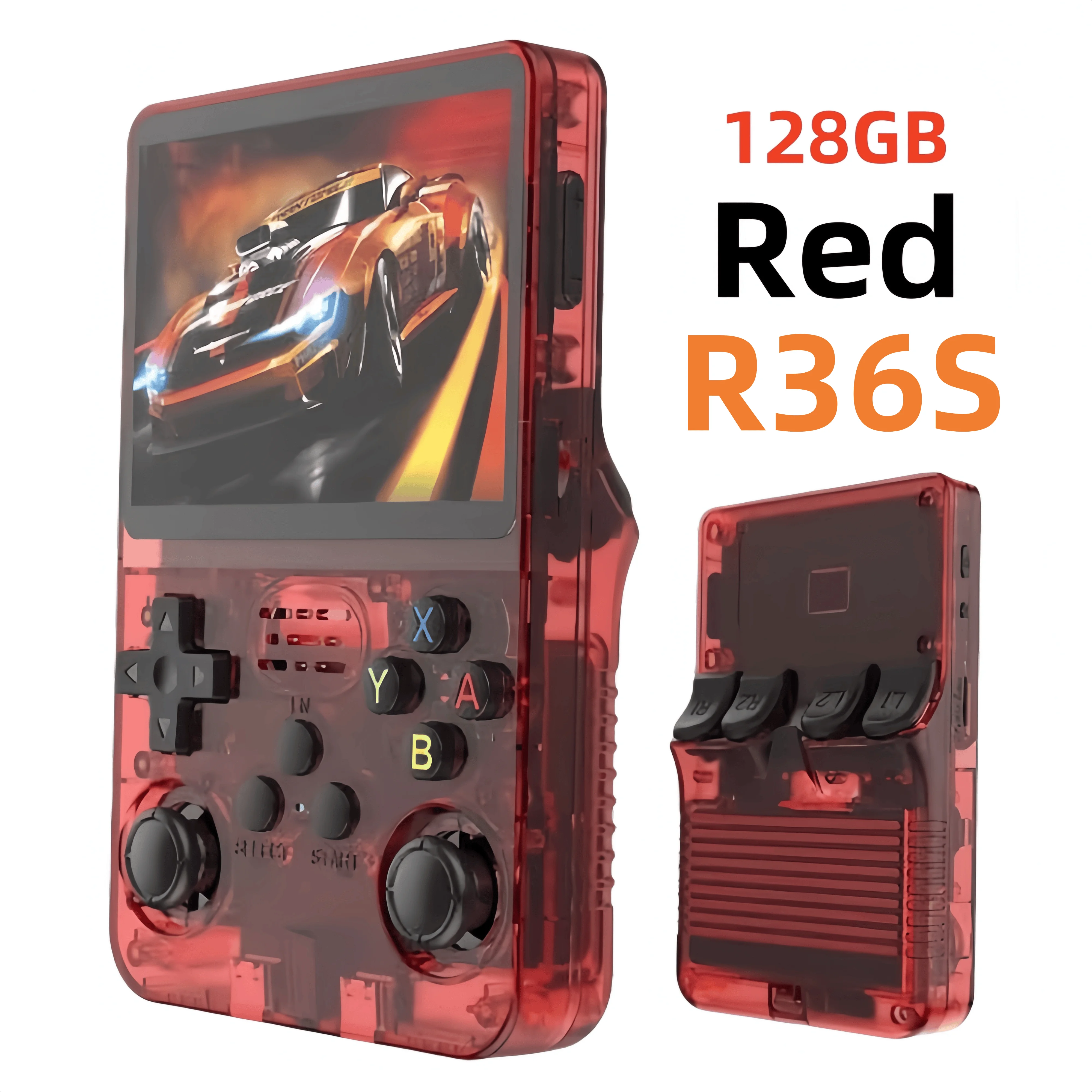 R36S R36 Ultra Handheld Retro Videogame Console IPS Scherm 128GB Spellen Draagbare Zakspeler Linux Systeem R36Ultra R36 PRO